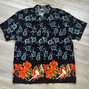 IN‎ GEAR Hawaiian Shirt Pinup Girls Men's Size Large